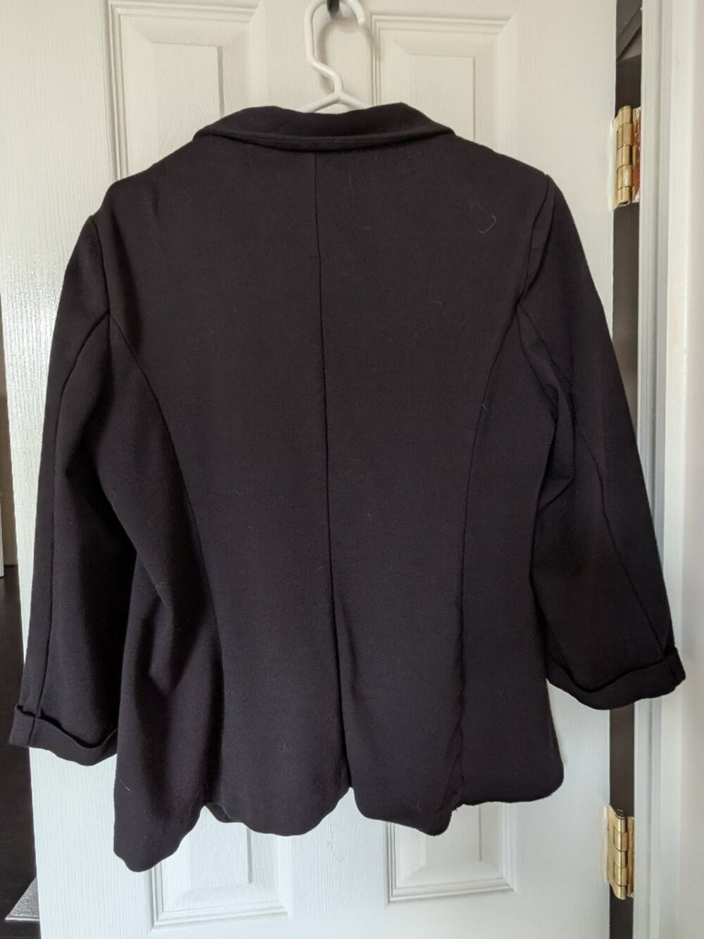 BCX Black 3/4-Sleeve Open-Front Blazer | Size X-Large - Picture 2 of 4